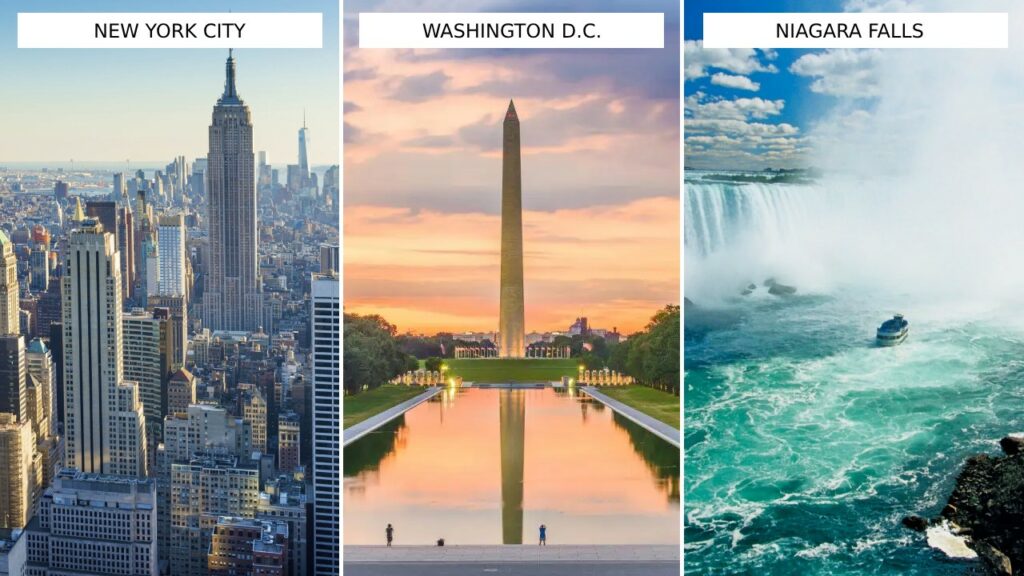 itinerario New York City Washington Niagara Falls